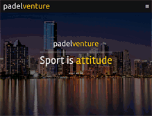 Tablet Screenshot of padelventure.com
